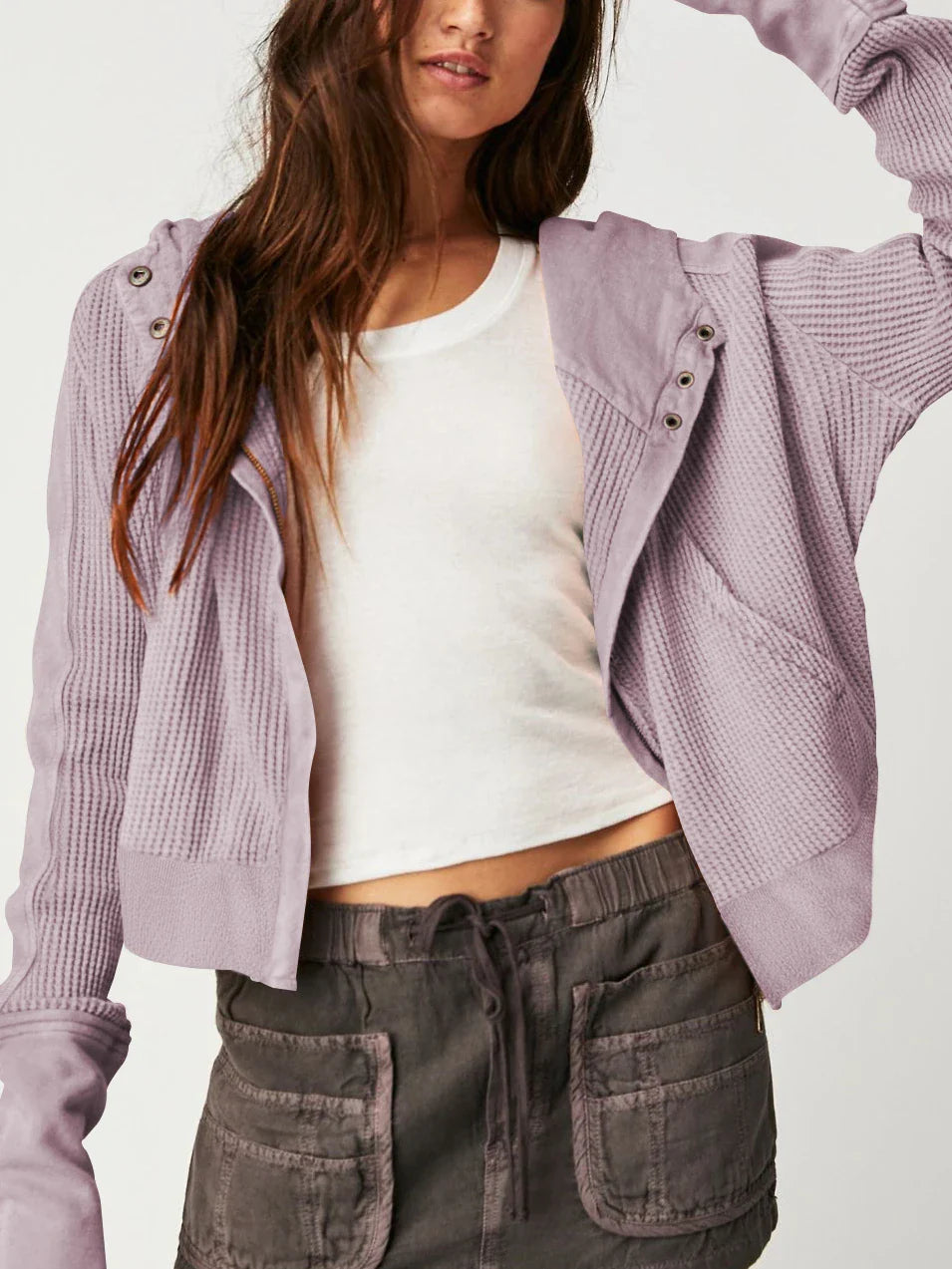 UPTOWN CROPPED HOODIE