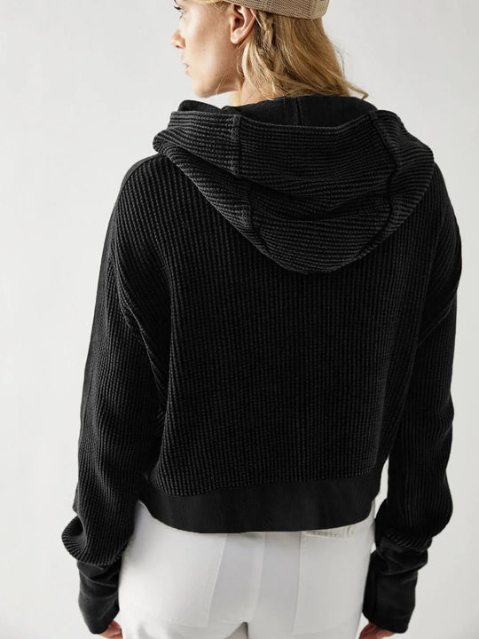 UPTOWN CROPPED HOODIE